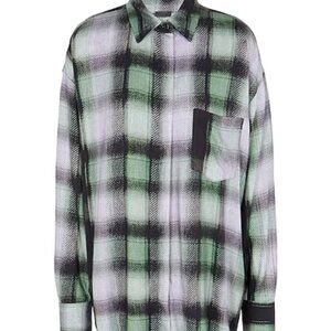 PRINTED VISCOSE OVERSIZE SHIRT CHECKED SHIRTS